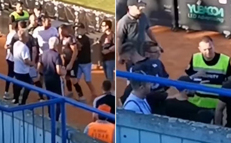 ŠOKANTNE SCENE IZ BIJELJINE Navijači tukli igrače na terenu zbog ispadanja iz Premijer lige (VIDEO)