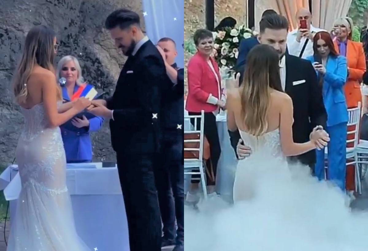 SPEKTAKULARNO VESELJE I SLAVNI GOSTI Pogledajte dio atmosfere sa svadbe Danijela i Tijane (FOTO)