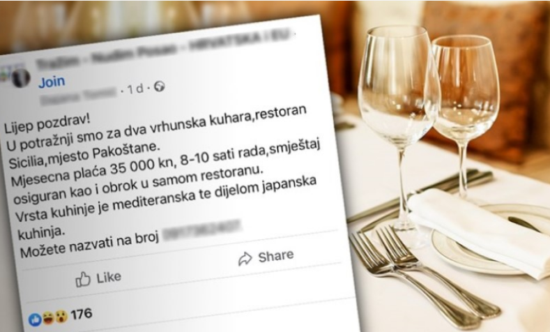 OGLAS HRVATSKOG RESTORANA "ZAPALIO" BALKAN: Kuvare spremni da plate 9.000 KM!