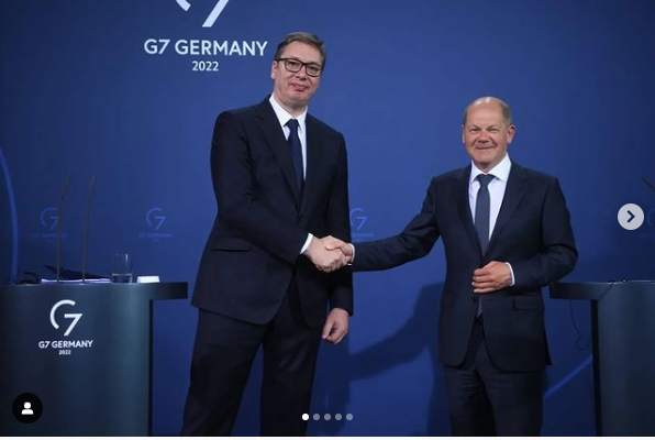 VUČIĆ U BERLINU: Šolc mi je rekao da evropska budućnost Srbije nije fatamorgana