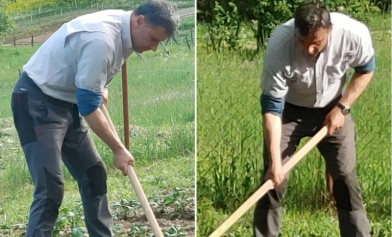 PREMIJER SE UHVATIO MOTIKE Fadil okopao pola bašte, pohvalio se na mrežama