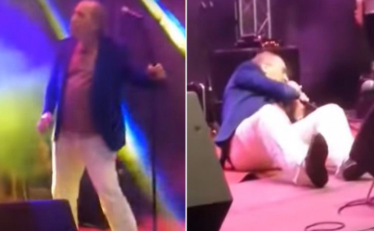 NASTUPAO U SLOVENIJI Mladen Grdović pijan teturao po bini i pao (VIDEO)