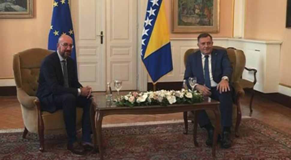 DODIK SA MIŠELOM Predložena selekcija 14 prioriteta za kandidatski status BIH