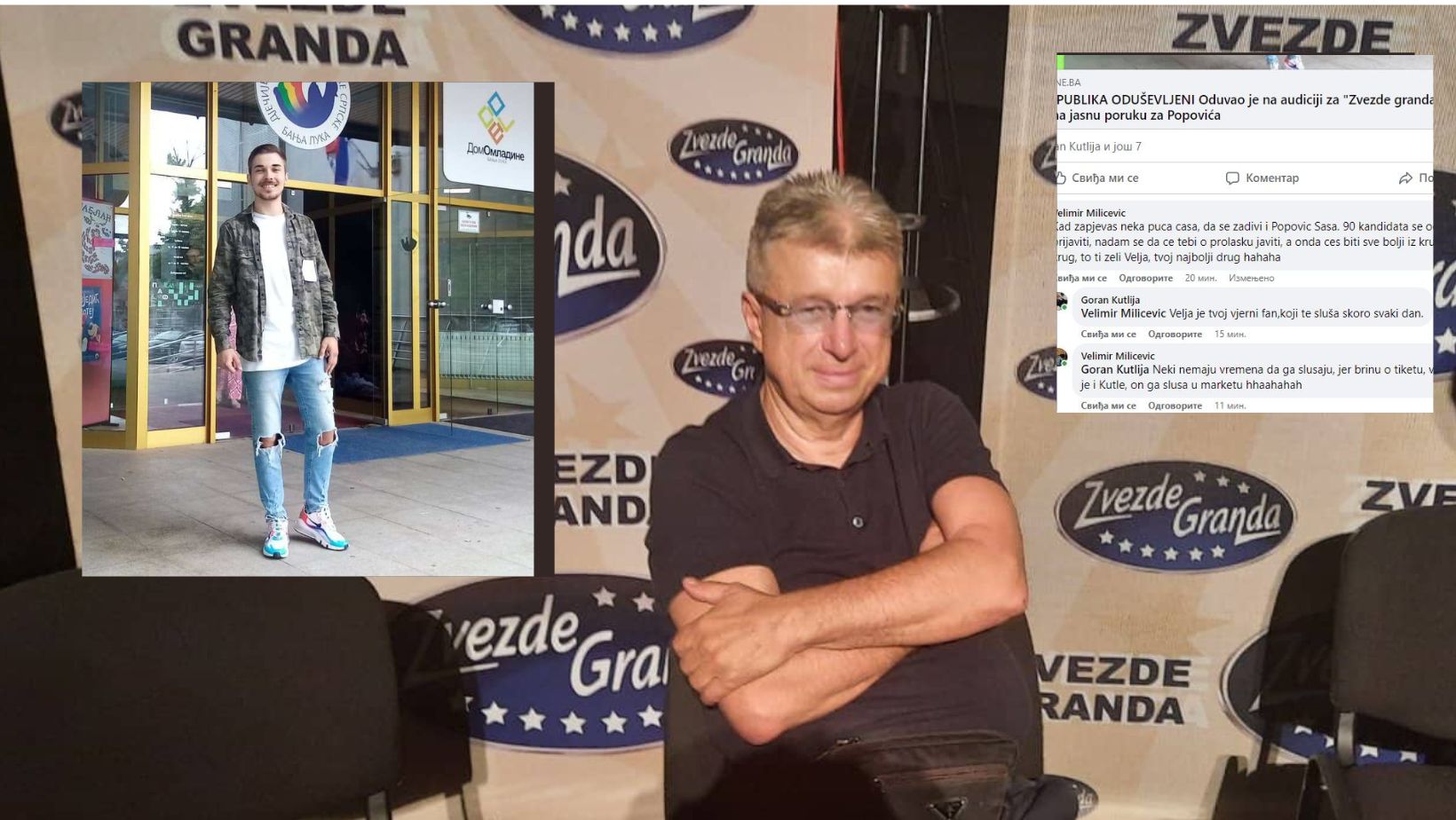 KAD ZAPJEVAŠ NEKA PUCA ČAŠA, DA SE ZADIVI I POPOVIĆ SAŠA Pevač u Banjaluci oduševio bivšeg direktora Granda, a onda je krenula lavina komentara (FOTO)