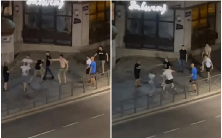 ULIČNA TUČA U CENTRU BEOGRADA Sedam muškaraca napalo dvojicu, sijevale pesnice (VIDEO)
