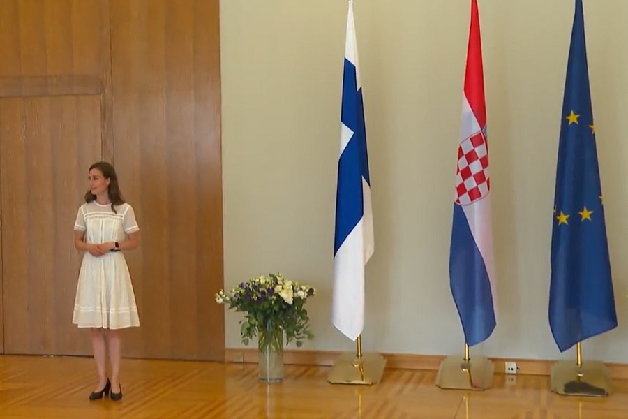 MILANOVIĆ PUSTIO FINSKU PREMIJERKU DA LUTA KANCELARIJOM Marin čekala na dolazak hrvatskog predsjednika (VIDEO)