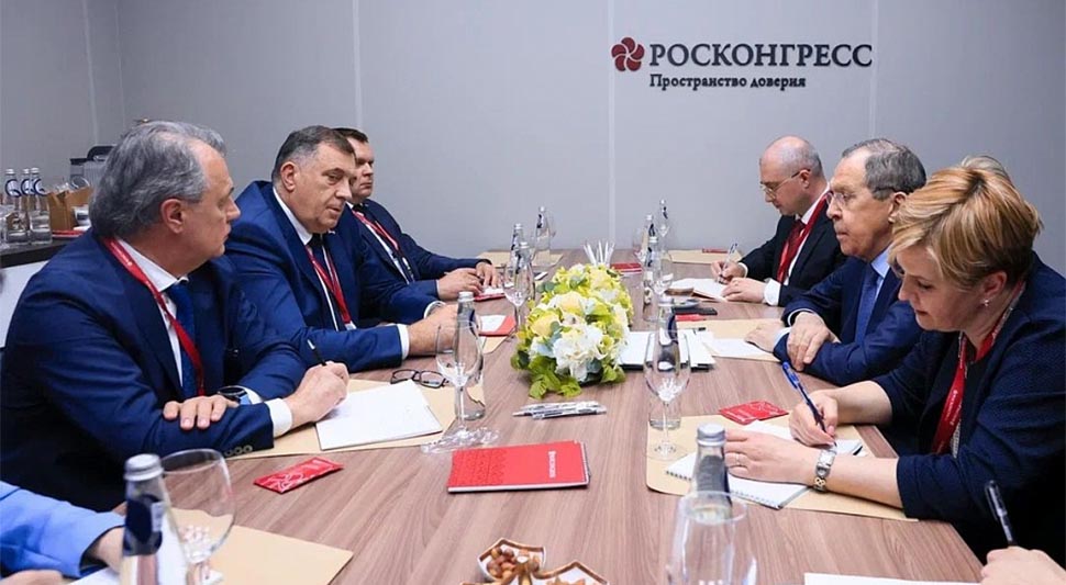AMBASADA RUSKE FEDERACIJE U BIH: "Sastanak Dodika i Lavrova - Saradnja Rusije i Srpske"