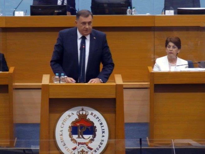 MILORAD DODIK SE OBRATIO NSRS Sporazum BiH i Britanije veoma štetan za interese Republike Srpske