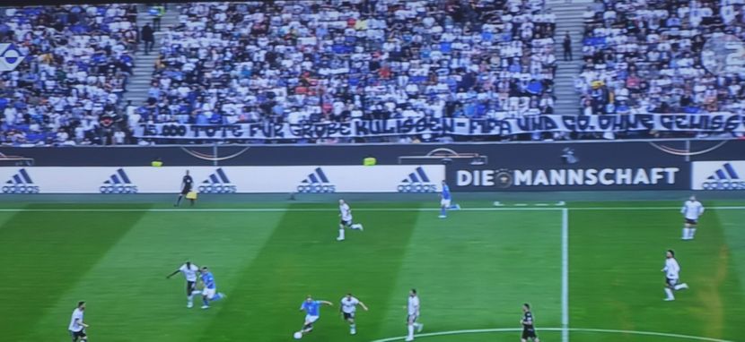 NAVIJAČI RAŠIRILI TRANSPARENT PA PRIVEDENI NA SASLUŠANJE "FIFA nema savjesti, 15.000 mrtvih za sjajnu predstavu"(FOTO)