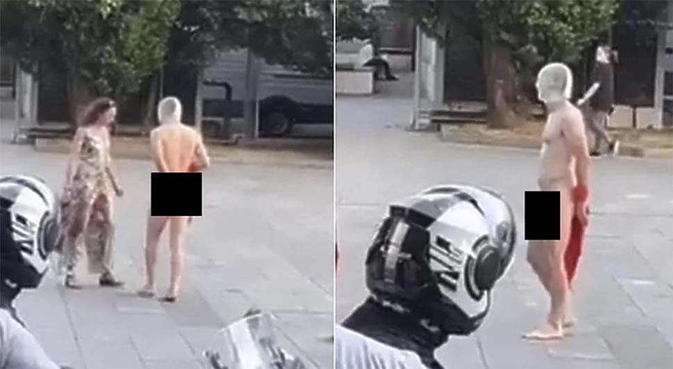 GOLI GLUMCI ŠOKIRALI SARAJLIJE Policija prekinula sporni performans