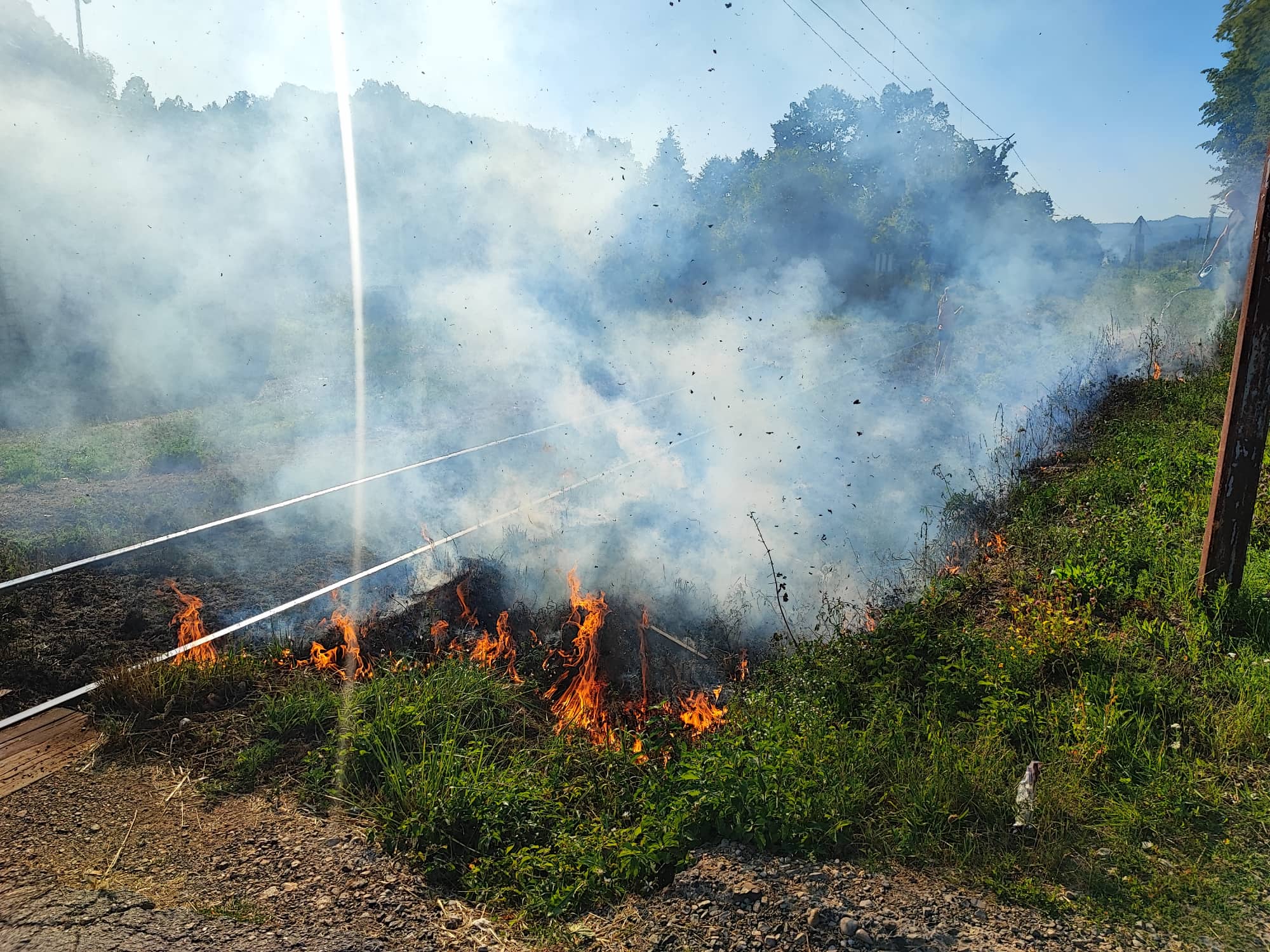 GORI PRUGA U BANJALUČKOM NASELJU PRIJAKOVCI Uplašeni građani donose vodu iz domaćinstava i gase vatrenu stihiju, zahvaćeni i pružni pragovi (FOTO/VIDEO)