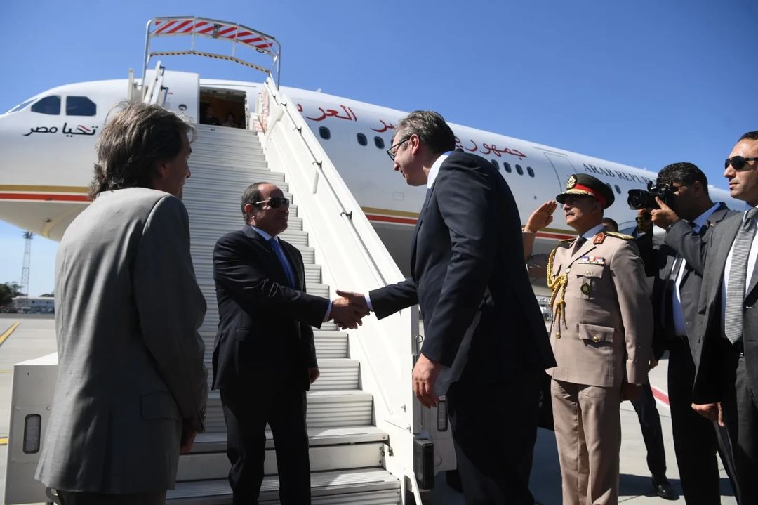 EGIPATSKI PREDSJEDNIK STIGAO U BEOGRAD Dočekao ga je Aleksandar Vučić