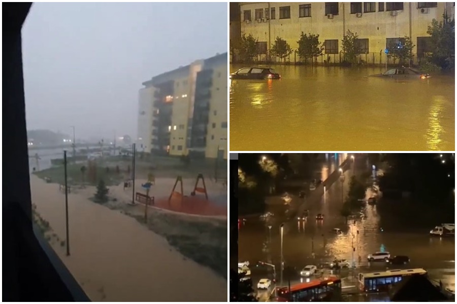 KATAKLIZMA NAKON NEVREMENA U SRBIJI Zemunom teku bujice vode i blata, u Beogradu voda ulazi u automobile, temperatura spala za 16 stepeni (VIDEO)