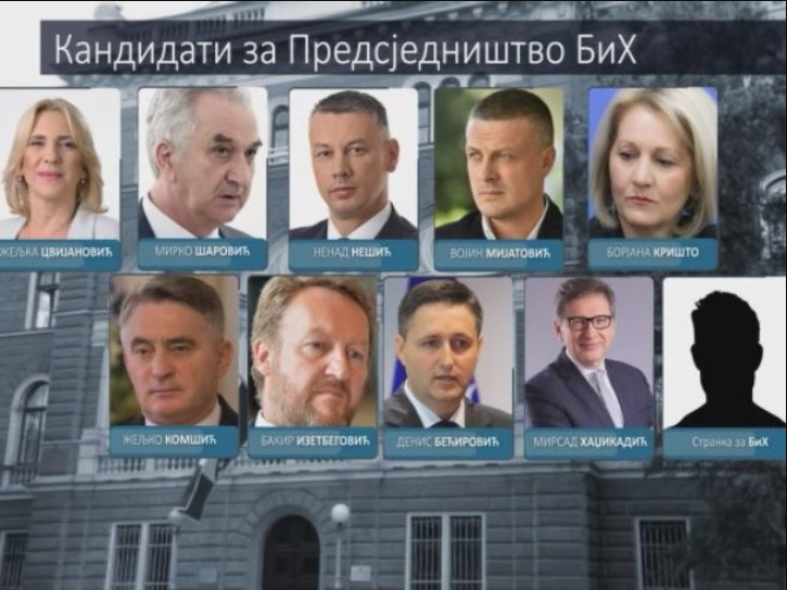 SUTRA ISTIČE ROK ZA PRIJAVLJIVANJE KANDIDATA I LISTA ZA IZBORE Poznato 9 kandidata za Predsjedništvo BiH, čeka se još jedan