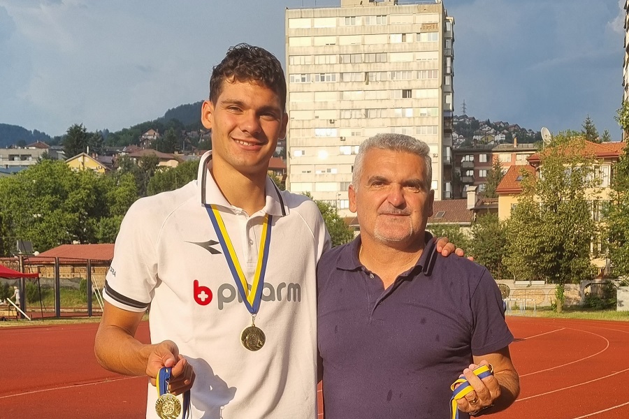 LUKA IVIČIĆ NASTAVIO SA SJAJNIM REZULTATIMA Atletičar Borca u Sarajevu osvojio 4 zlatne medalje