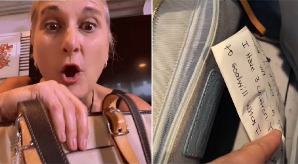 KUPILA TORBU U PRODAVNICI POLOVNE ROBE Imala je skrivenu pregradu, žena je ostala u čudu kada je vidjela šta se tu skriva (VIDEO)