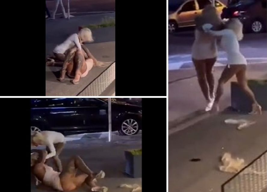 SNIMAK ŽENSKE TUČE U SPLITU USIJAO INTERNET Plavuše se dohvatile, ispod haljine nema donjeg veša, sjevale grudi i intimni dijelovi tijela (VIDEO 18+)