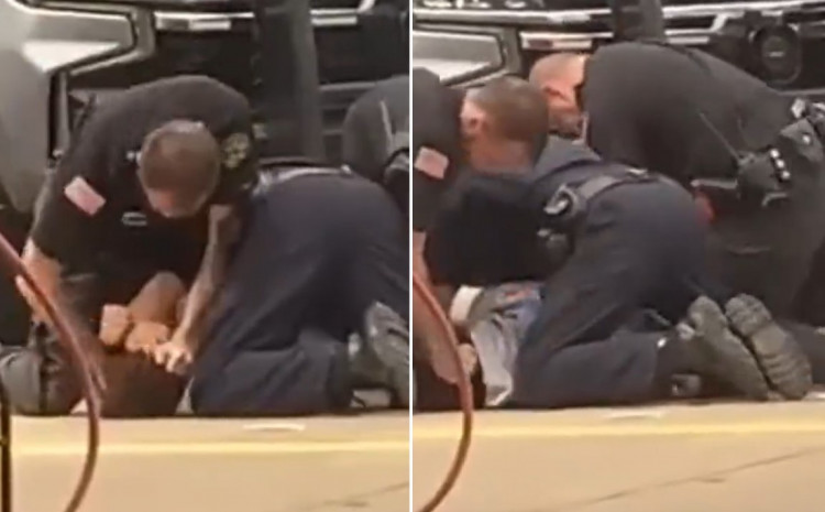 (UZNEMIRIUJUĆI VIDEO) TRI POLICAJCA BRUTALNO TUKLA MLADIĆA Momka oborili na zemlju i udarali ga šakama i koljenima
