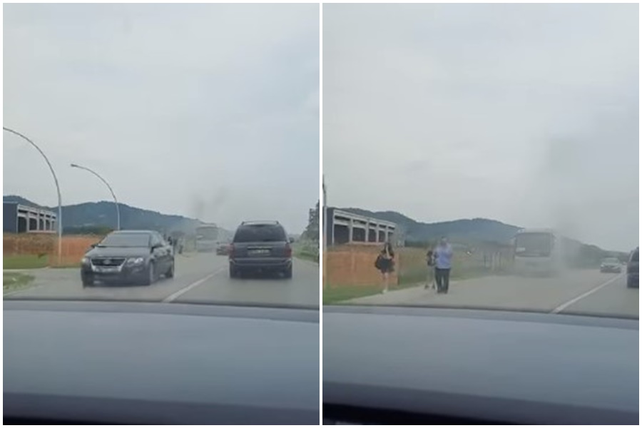 DOBOJ Objavljen snimak autobusa u plamenu, nema povrijeđenih