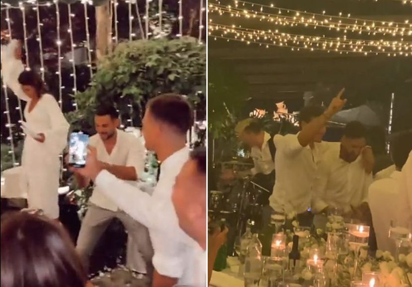KOŠARKAŠI U ELEMENTU, NA SVADBI NAPRAVILI PRAVI LOM Bogdana i Micića pjesma "pogodila" ravno u srce (VIDEO)