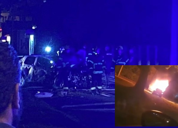 "GURAO JE VRATA, DOZIVAO POMOĆ I MOLIO DA MU NEKO POMOGNE" Muškarac živ izgorio u automobilu: Očevidac opisao stravičnu nesreću u Beogradu (FOTO/VIDEO)