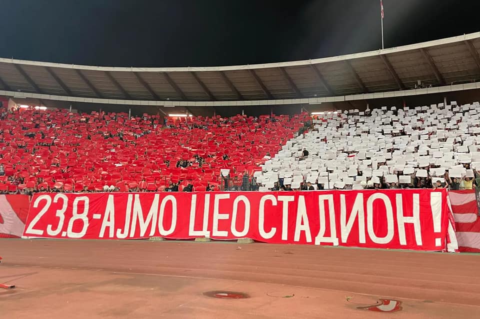 TRAJAĆE TOKOM ČITAVOG MEČA Delije spremile spektakularnu koreografiju za Makabi