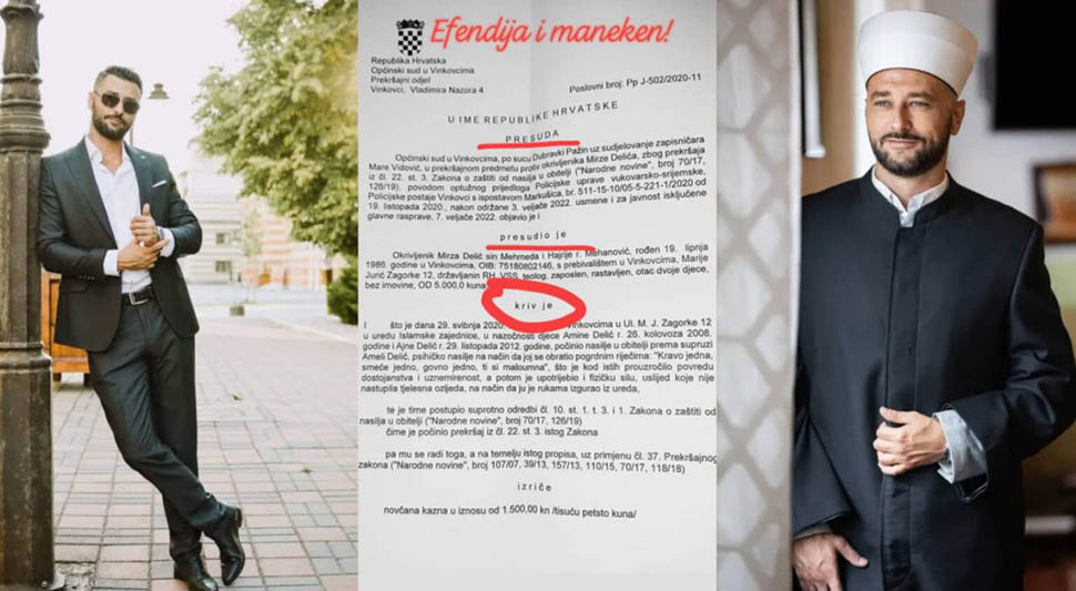 HOROR U VINKOVCIMA Efendija zlostavljao suprugu pred djecom u prostorijama Islamske zajednice