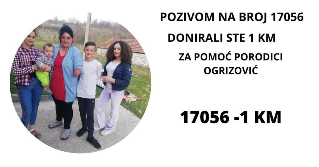 JELENA OGRIZOVIĆ TREBA NAŠU POMOĆ Samohranoj majci koja je ostala bez ruke potreban vjetar u leđa - pokažimo humanost