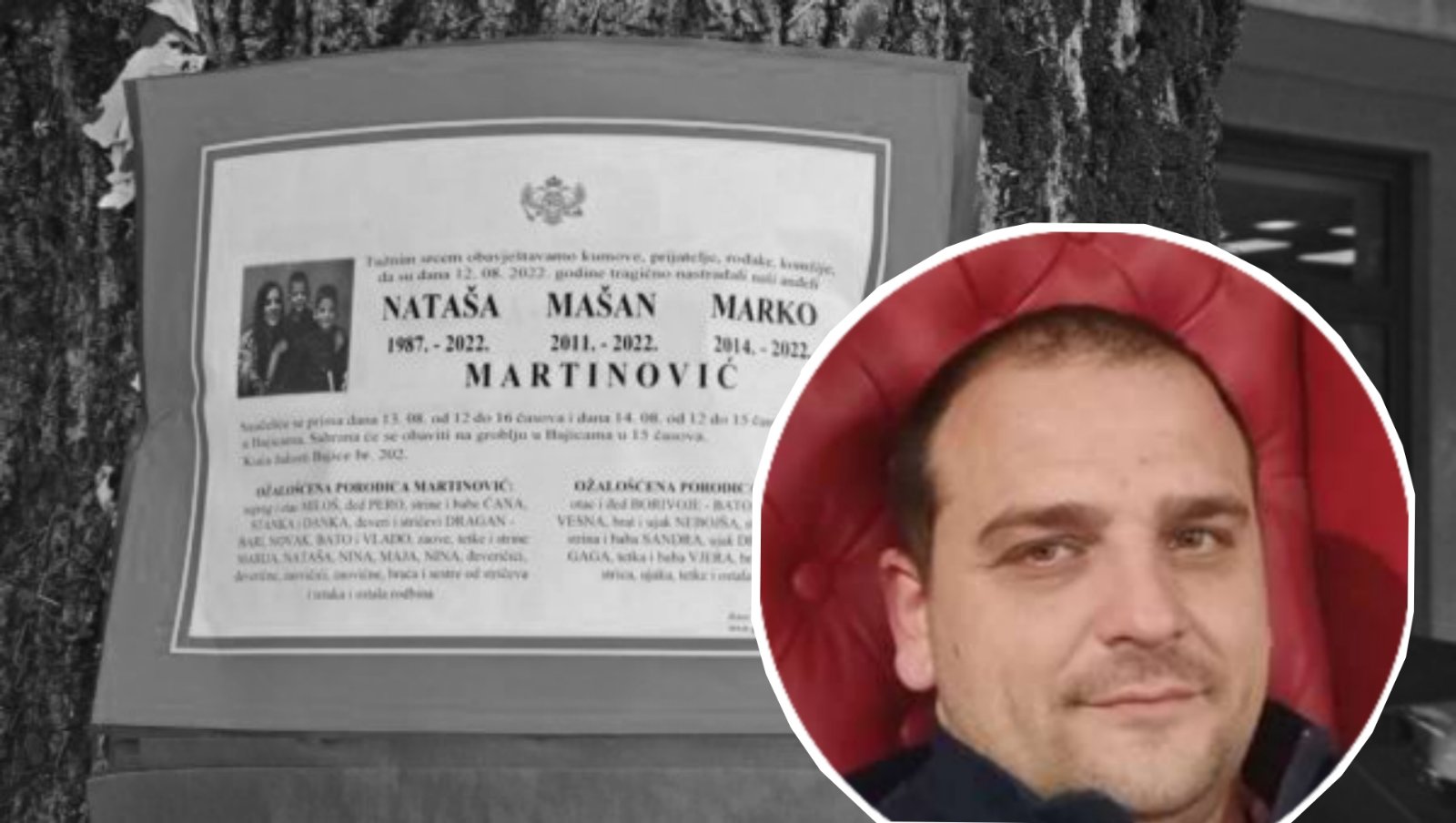 "MIKI MOJ, SAMO MI IH PAZI" Potresna poruka Miloša Martinovića kom je monstrum sa Cetinja ubio porodicu i kuma: Sve je već ispričano