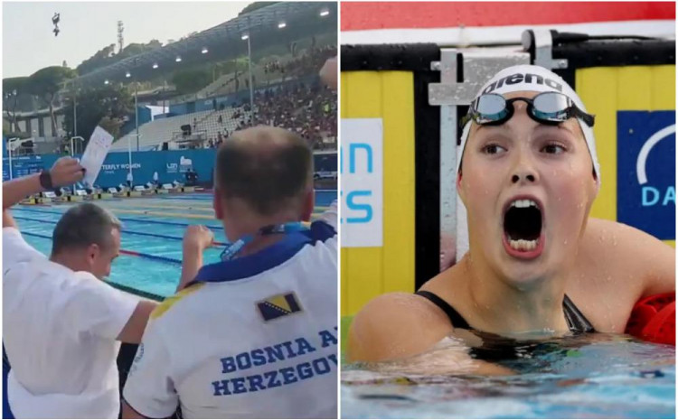 KLUB PODIJELIO VIDEOSNIMAK Pogledajte kako su treneri Lane Pudar proživjeli 15 metara njene utrke (VIDEO)