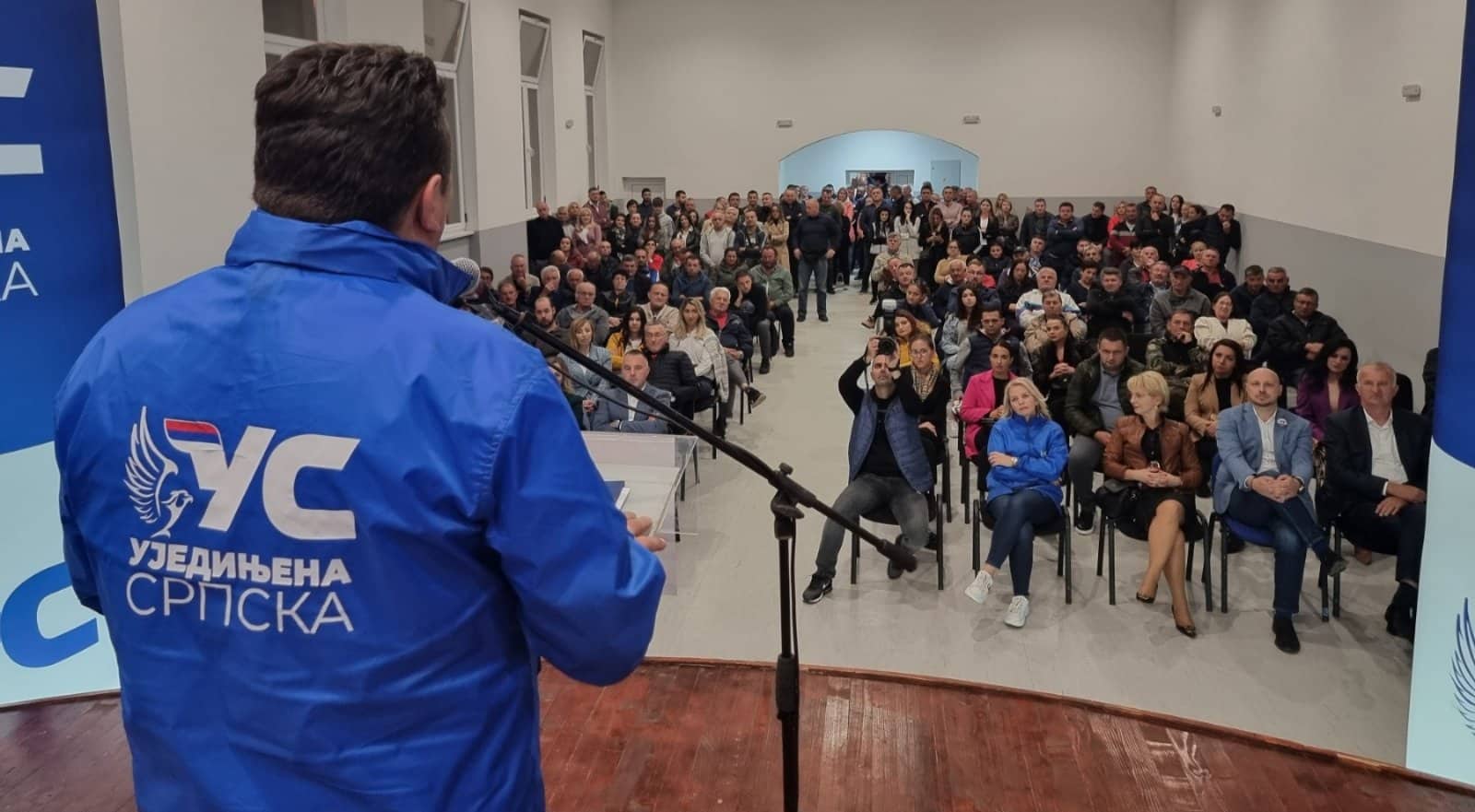 PUNA SALA PRISTALICA UJEDINJENE SRPSKE Tribina u Dragočaju pokazala ogromnu podršku idejama partije
