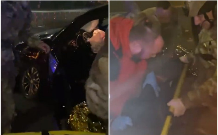 POJAVIO SE SNIMAK MJESTA NESREĆE ZELENSKOG Ukrajinskig predsjednika i povrijeđene izvlačili hitna pomoć i vojska (VIDEO)