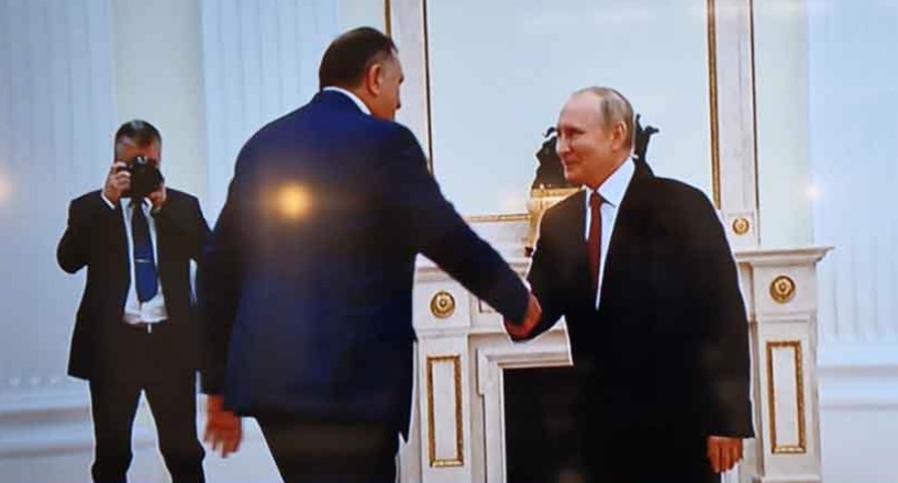 PUTIN POŽELIO DODIKU USPJEH NA IZBORIMA Srpski član Predsjedništva BiH se sastao sa predsjednikom Rusije, tema razgovora i utakmica (VIDEO)