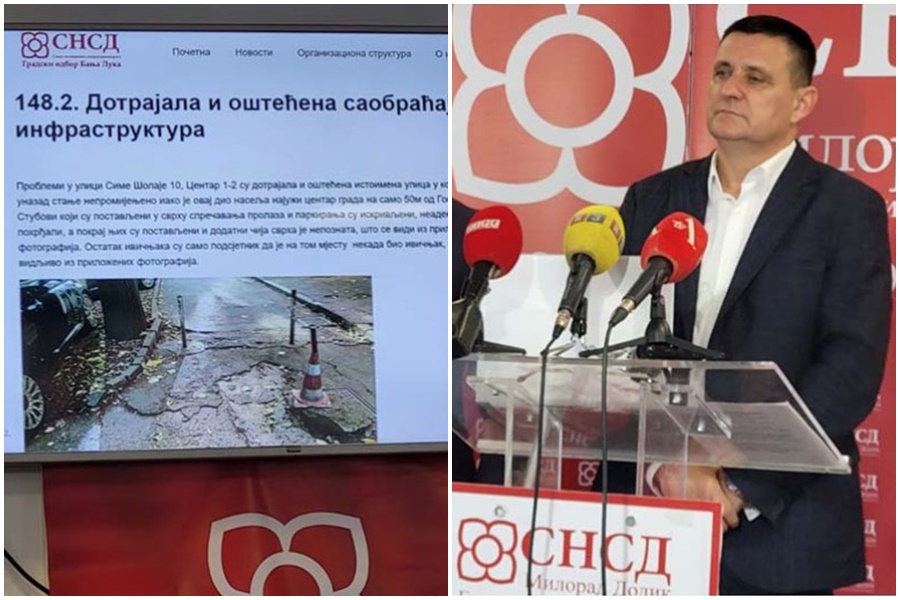 SNSD predstavio interaktivnu mapu komunalnih i infrastrukturnih problema u Banjaluci