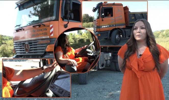 NE PRIMA STOPERE I NE SVRAĆA NA JAGNJETINU Jovana Mitrović odrasla na gradilištu: "Kada muškarci čuju da vozim kamion, odmah hoće da me žene"