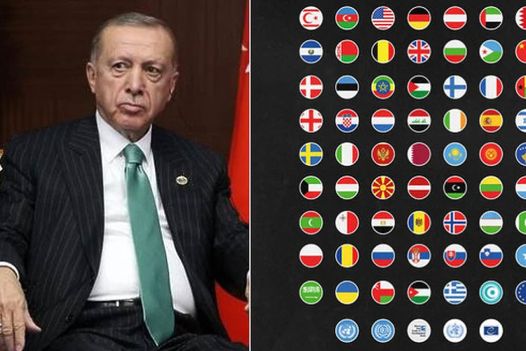 BOSNE I HERCEGOVINE NEMA NA SPISKU Erdogan izostavio BiH iz zahvalnice prijateljskim zemljama na izrazima saučešća