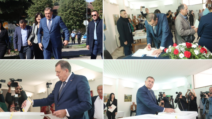 Dodik: Vjerujem da će ovi izbori donijeti stabilne institucije u Republici Srpskoj, stabilnu vlast i vršenje obaveza i poslova