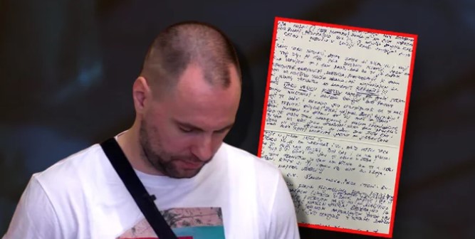 ČITAO I GUTAO KNEDLE! Zvezdan dobio pismo od žene, nije smio da pročita pred svima, a evo šta mu je poručila (FOTO)