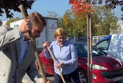 STANIVUKOVIĆ SE PRIHVATIO LOPATE I ZASUKAO RUKAVE Gradonačelnik odlučio da pripomogne u akciji uljepšavanja Banjaluke (VIDEO)