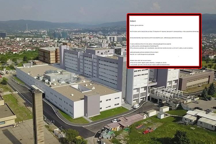 PORUKA KOJA LEDI KRV U ŽILAMA Šta piše u dojavi o postavljenim bombama u UKC-u