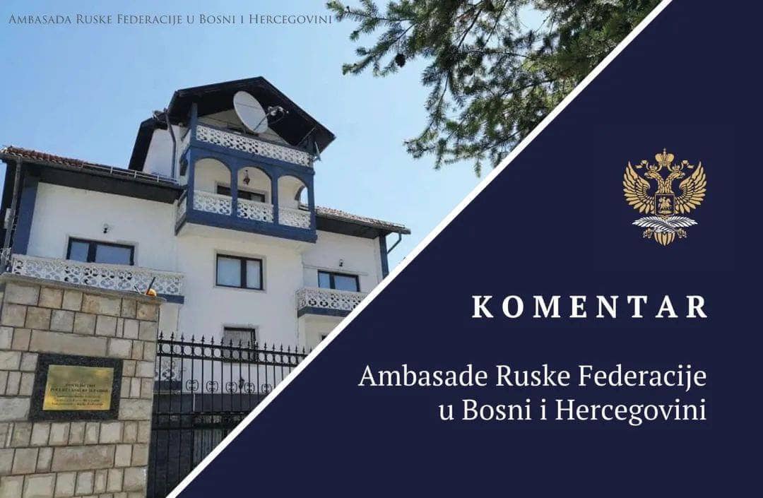 SAOPŠTENJE RUSKE AMBASADE U BIH Sarajevo pokušava potkopati srpsko jedinstvo