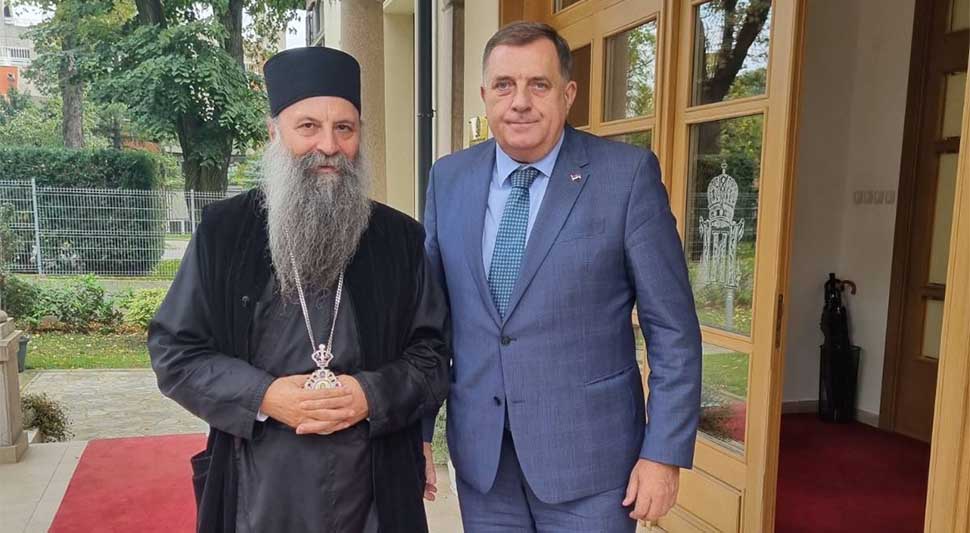 VAŽNA PITANJA ZA NAŠ NAROD Dodik razgovarao sa patrijarhom Porfirijem