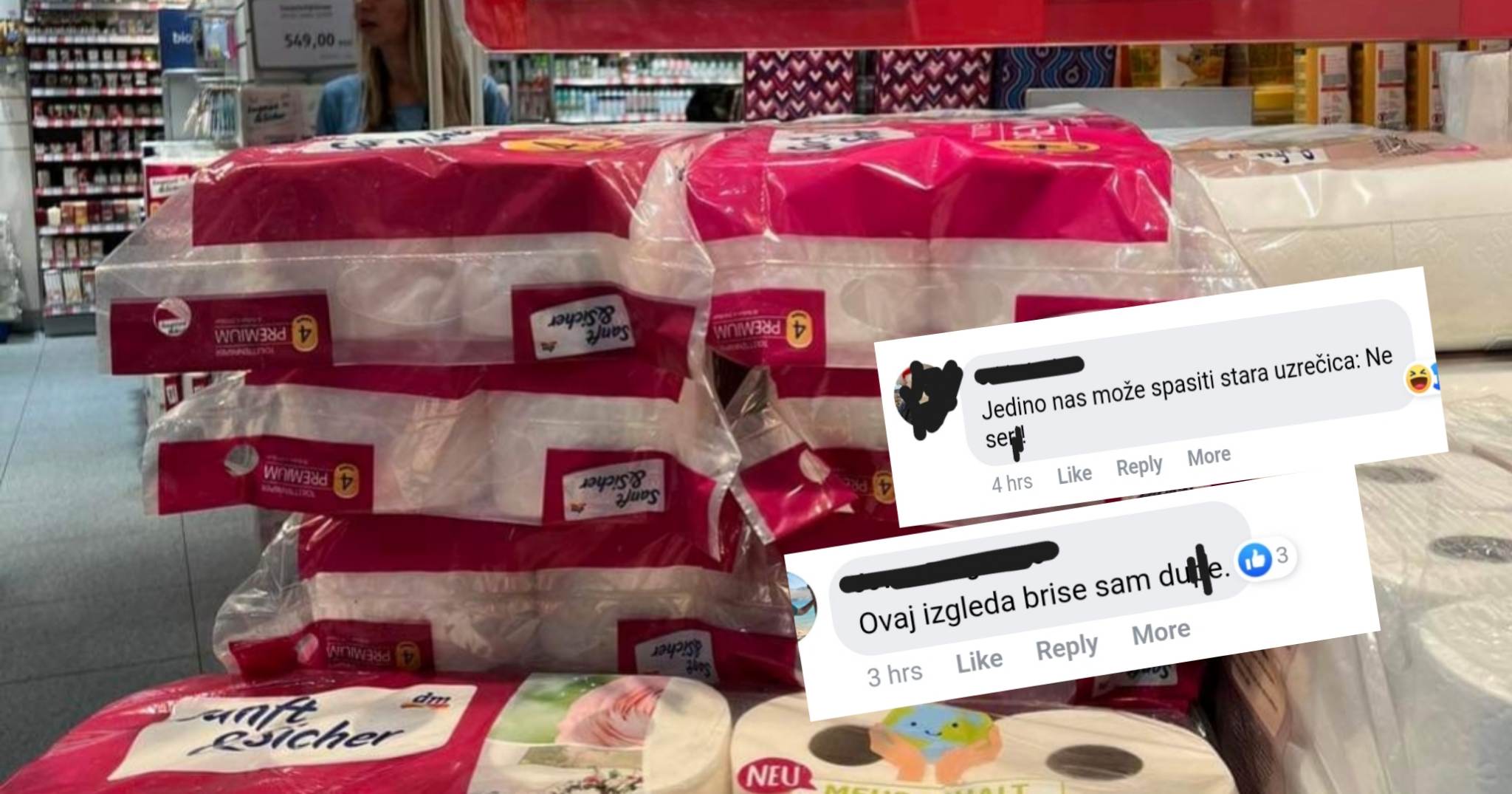 PAKOVANJE TOALET PAPIRA SKORO 20 KM Građani šokirani porastom cijena: "Postao luksuz i zadnjicu brisati" (FOTO)