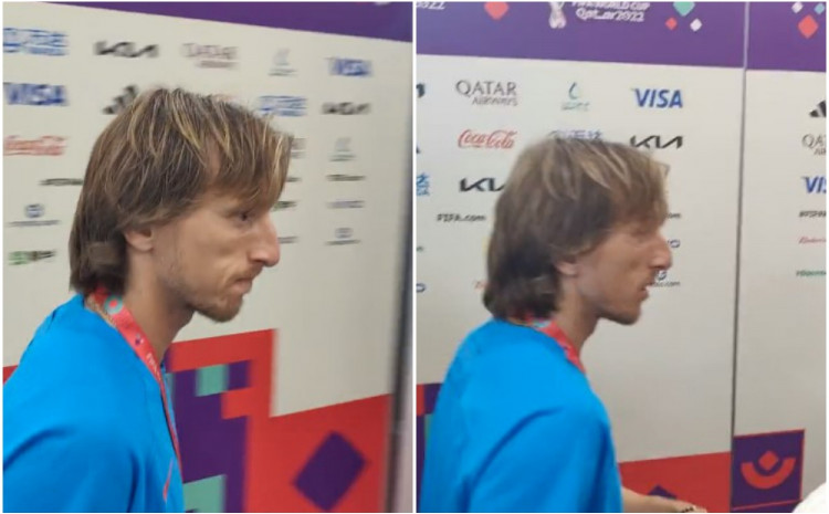 MODRIĆ IGNORISAO SRPSKOG NOVINARA Hrvatski reprezentativac neraspoložen za izjave (VIDEO)