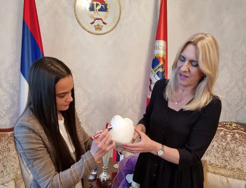 CVIJANOVIĆ: "Na rezultat Sare Ćirković ponosna cijela Srpska"