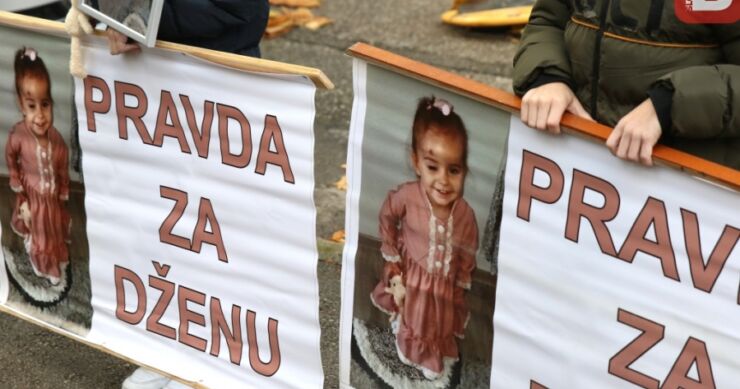 GODINA DANA OD SMRTI MALENE DŽENE Porodica Gadžun stigla u Sarajevo, protest ispred zgrade Vlade KS…