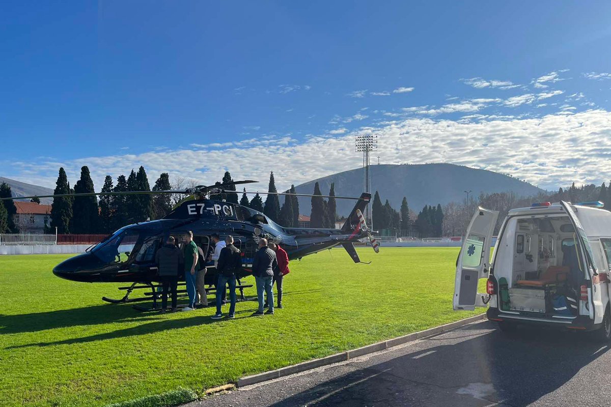 Helikopterski servis RS transportovao teško povrijeđenog dječaka (12) iz Mostara za Beograd