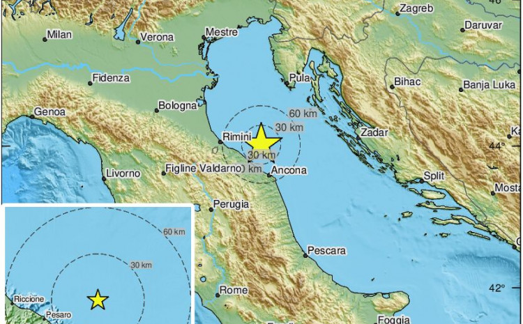 TRESE SE PLANETA Jak zemljotres pogodio i Italiju: Podrhtavanje trajalo nekoliko sekundi