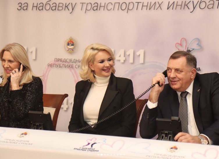 PRIKUPLJENO OKO MILION MARAKA U okviru donatorske večeri humanitarni broj 1411 pozvan 66.825 puta