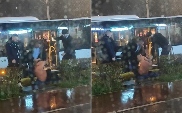 JEZIVO! UZNEMIRUJUĆE SCENE NASILJA U SARAJEVU: Izvukli ga iz autobusa i tukli palicama, rukama, nogama (VIDEO)